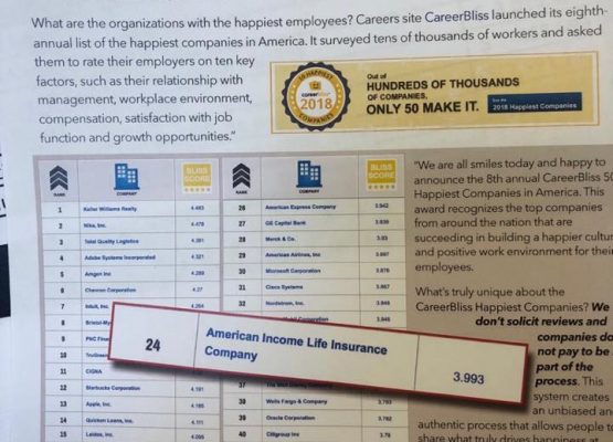 Ranked 24th Company to Work For in Forbes for Career Satisfaction
